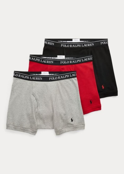 Men's Polo Ralph Lauren Cotton 3-Pack Briefs | 903214SAK